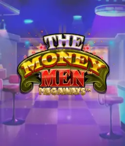 Скриншот игрового автомата The Money Men Megaways от Pragmatic Play, показывающее динамичный городской пейзаж с элементами хип-хоп культуры. В центре кадра расположены символы слота: золотые украшения, крутые автомобили и персонажи, исполняющие рэп жесты, формирующие атмосферу настоящего хип-хоп выступления. Название слота The Money Men Megaways находится в верхней части изображения, акцентируя тематику и стиль игры.